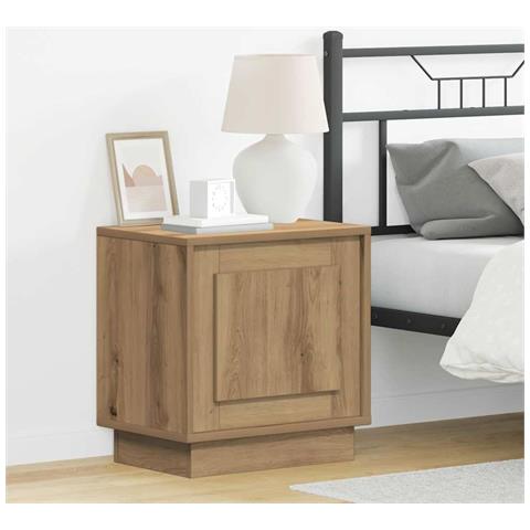 Armadio da Notte con 2 pcs rovere artigianale 44 x 34.5 x 45 cm - Foto 2