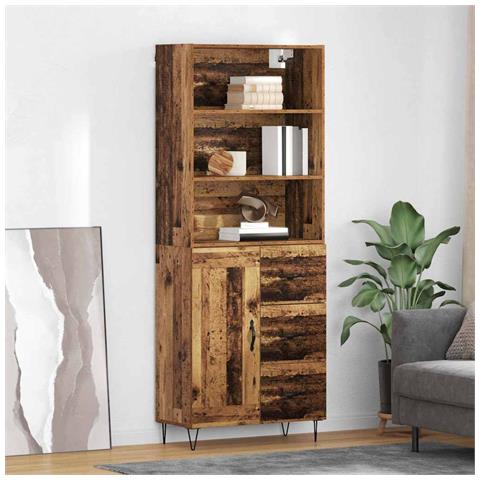 Credenza Legno vecchio 69,5 x 34 x 180 cm Legno multistrato - Foto 2