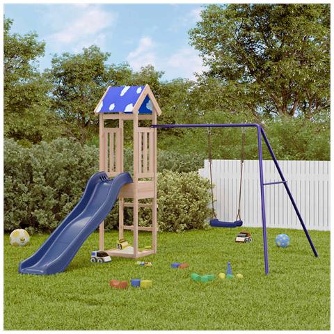 Set da Gioco da Esterno in Legno Massello di Pino - Foto 2