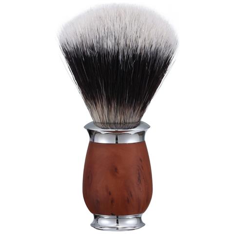 Pennello Da Barba Con Setole Morbide E Manico In Alluminio Per Una Schiuma Ricca Wood Color - Foto 1