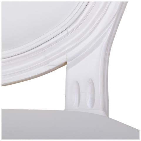 Sgabello In Legno Bianco 52x46x116h - Foto 8
