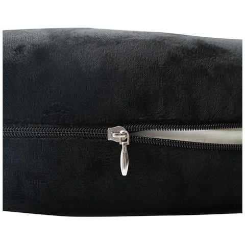 Cuscino da Viaggio per il Collo Nero 27 x 27 x 8 cm - Foto 9