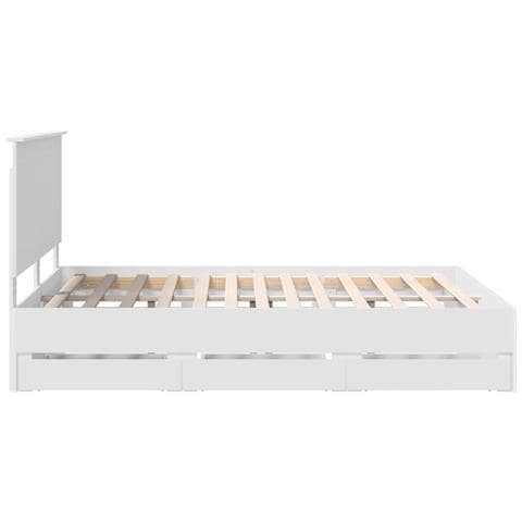Struttura del letto Bianco 150 x 200 cm Legno Ingegnerizzato - Foto 9