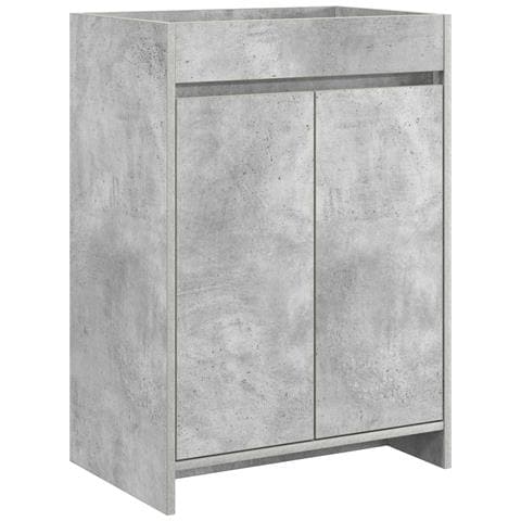 Mobiletto da Bagno Sotto Lavabo Grigio Cemento - Foto 1