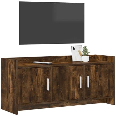 Mobile TV 102 x 33 x 47 cm Rovere Fumo Legno ingegnerizzato - Foto 2