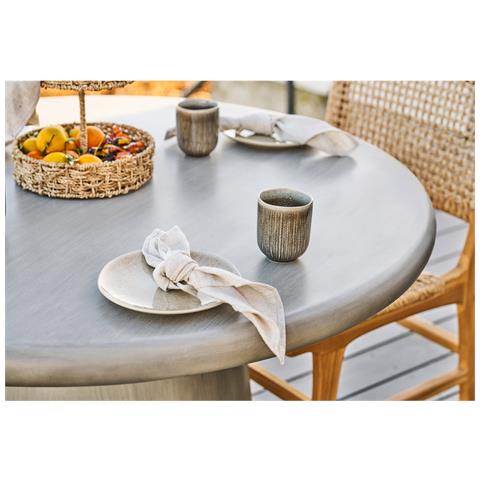Set 4 Tazze Viola In Stoneware Grigio Senza Manico Ø8x9,5 Cm - Foto 8