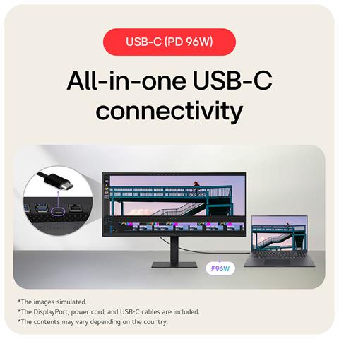 34" IPS Ultrawide QHD Monitor Monitor PC 86,4 cm (34") 3440 x 1440 Pixel UltraWide Quad HD LCD Nero - Foto 2