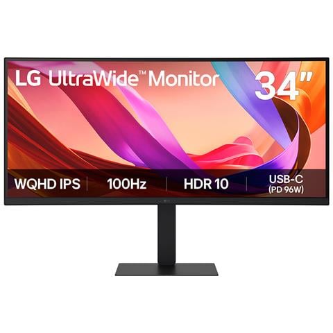 34" IPS Ultrawide QHD Monitor Monitor PC 86,4 cm (34") 3440 x 1440 Pixel UltraWide Quad HD LCD Nero - Foto 1