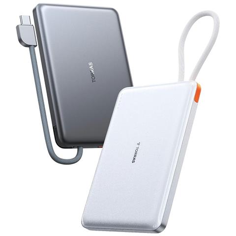 Power Bank - Grigio, 10000 mAh, 5W - Foto 1
