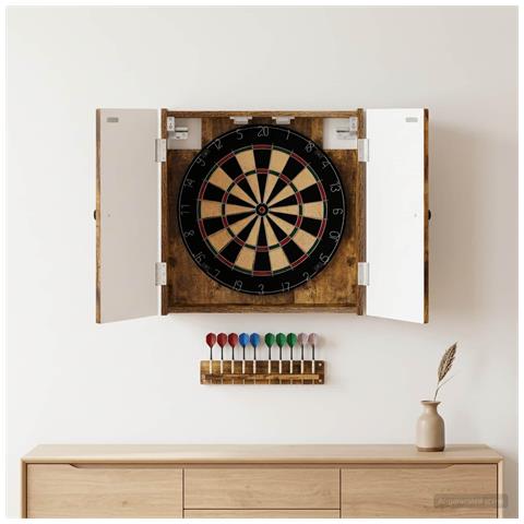 Armadio per Dartboard BREDA Rovere Fumo 52,5 x 10,5 x 53,5 cm - Foto 2
