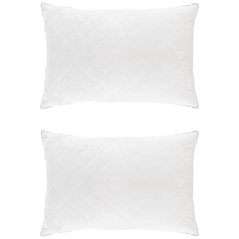 Cuscino FULDA 2 pz 30 x 50 cm 100% piuma d’oca e piumino Bianco - Foto 1