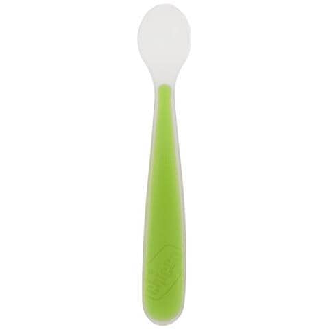 Softly Spoon Cucchiaio Morbido in Silicone Verde 6 Mesi+ - Foto 1
