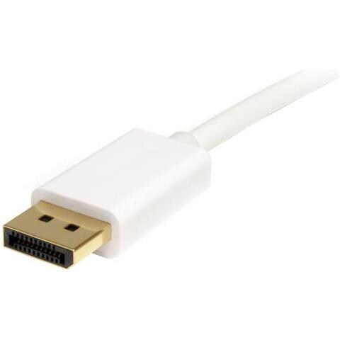 Cavo adattatore Mini DisplayPort 1.2 a DisplayPort 4k bianco da 1 m - M / M - Foto 2
