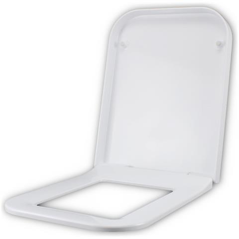 Normale Copriwater per FLAMINIA MONO TERMOINDURENTE BIANCO cerniera inox normale o rallentata soft close Cerniera//Chiusura