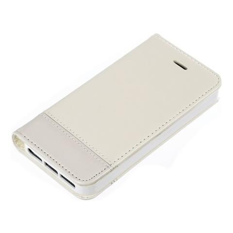 Wallet Folio Case, Cover A Libro - Apple Iphone 5 / 5s / Se - Bianco - Foto 1