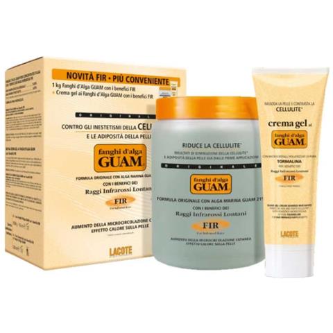 Guam Fanghi D'alga Fir Anticellulite Confezione Convenienza 1 Kg + Crema Gel 250 Ml - Foto 2
