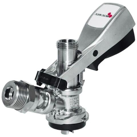 Attacco Fusto Birra Accoppiatore Per Fusti Attacco Keg - Micro Matic Tipo S - Spillatura Da Cantina Con Pestello In Acciaio Inox E Protezione Antiriflusso - Foto 2