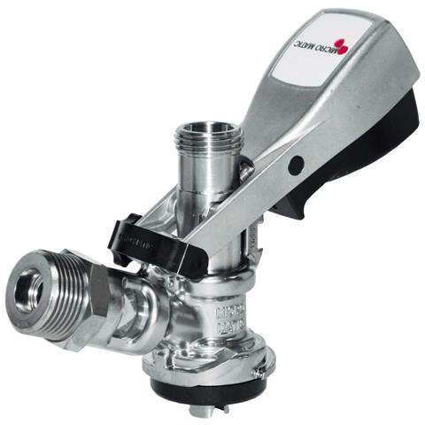Attacco Fusto Birra Accoppiatore Per Fusti Attacco Keg - Micro Matic Tipo S - Spillatura Da Cantina Con Pestello In Acciaio Inox E Protezione Antiriflusso - Foto 3