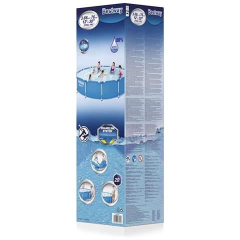 Set Piscina Con Telaio Steel Pro 366x76 Cm - Foto 2