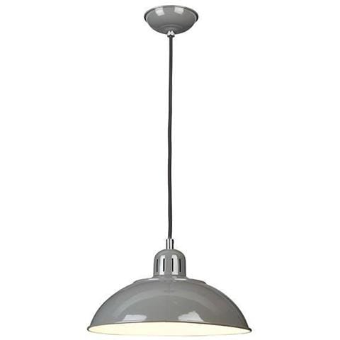 Sospensione A Soffitto A Cupola A 1 Luce Grigio, E27 - Foto 1