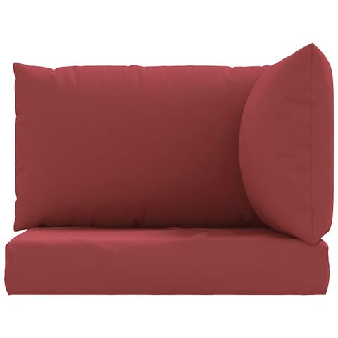 Cuscini per Pallet 3 pz Rosso Vino in Tessuto Oxford - Foto 9