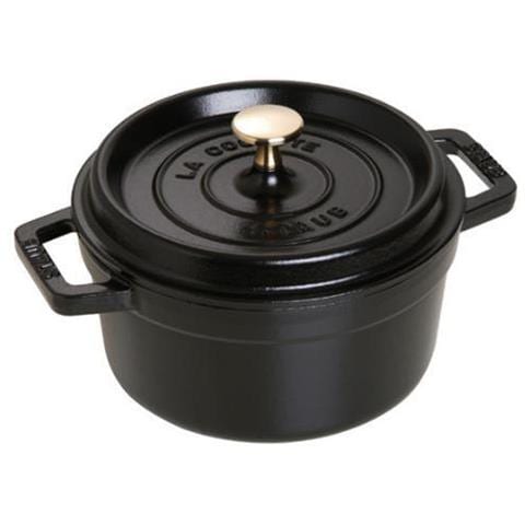 Cocotte in Ghisa con Coperchio Diametro 20 cm Capacità 2.2 lt Colore Nero - Linea La Cocotte  - Foto 1