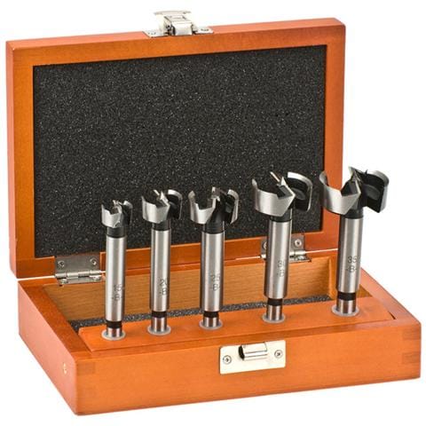 706000, Drill, Set di punte per trapano, Faesite, Hardwood, Legno dolce, Acciaio inossidabile, Legno, Argento, Ø 15, 20, 25, 30, 35 mm, Blister - Foto 1