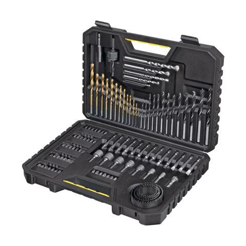 STA7205-XJ, Drill, Set di punte per trapano, Muratura, Metallo, Legno, Nero, Acciaio inossidabile - Foto 1