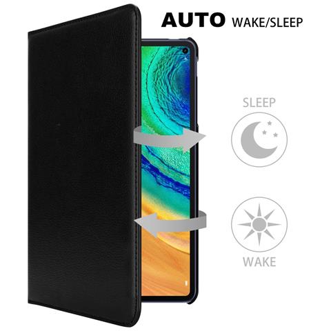 Cadorabo Custodia Per Tablet Compatibile Con Huawei Matepad Pro (10.8 Zoll) In Nero Sambuco - Coperchio Protettivo Senza Auto Wake Up, Con Funzione Stand E Chiusura A Fascia Elastica - Foto 2