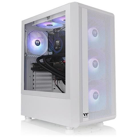 Case S200 TG ARGB Midi Tower ATX, micro ATX, Mini-ITX 2 Porte USB 3.2 Colore Bianco (Finestrato) - Foto 1