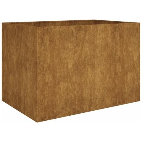 Fioriera Rialzata da Giardino 120x80x80 cm in Acciaio Corten - Foto 1