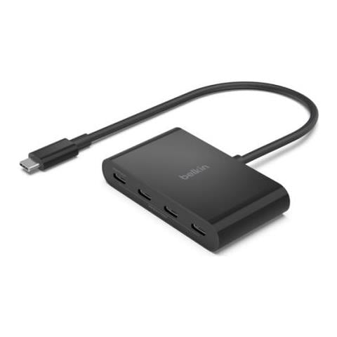 Hub 4 porte Da USB-C a USB-C 10000 Mbit /s Nero - Foto 1