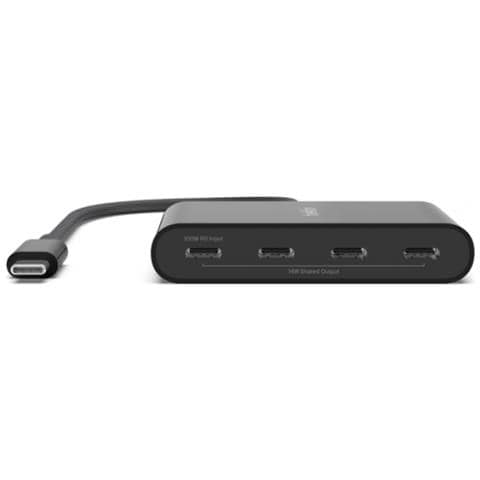 Hub 4 porte Da USB-C a USB-C 10000 Mbit /s Nero - Foto 2