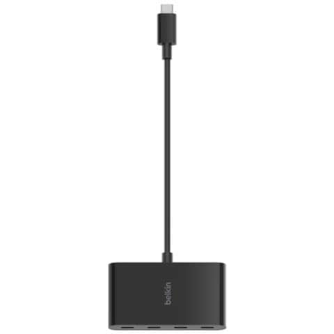 Hub 4 porte Da USB-C a USB-C 10000 Mbit /s Nero - Foto 3