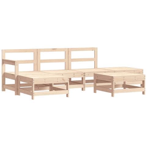 Set Salotto da Giardino 6 pz in Legno Massello di Pino - Foto 2