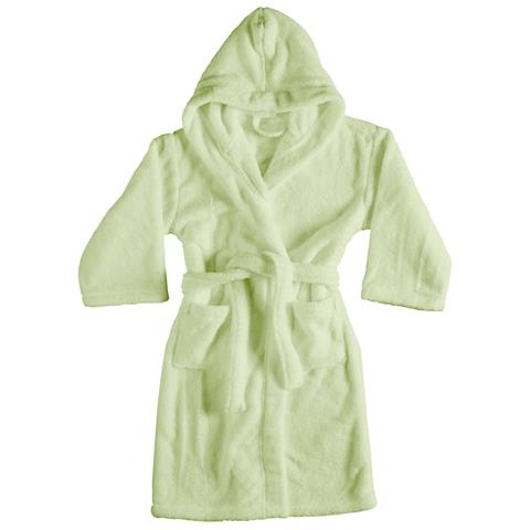 Accappatoio Con Cappuccio In Morbida Spugna Mod. Sophie Tinta Unita Vari Colori Xl Salvia - Foto 1