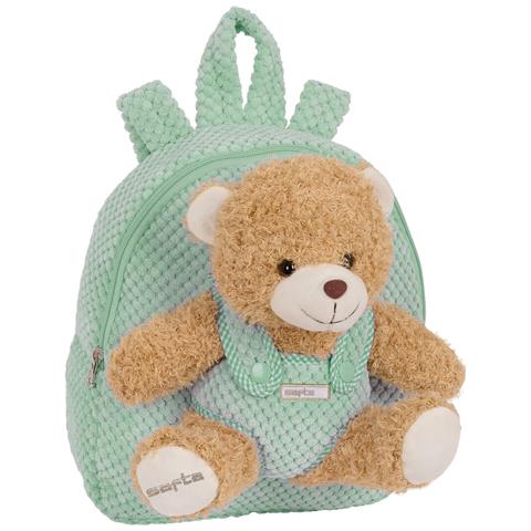 Zaino Per Bambini Orsetto Di Peluche Turchese 23 X 27 X 7,5 Cm - Foto 1