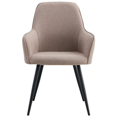 Set 2 Sedie Harbo - Beige - Tessuto - 65x57x87 Cm - Foto 2