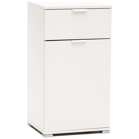 Mobiletto Da Ingresso Casa Con 1 Anta Ed 1 Cassetto In Legno Nobilitato Bilaminato Linea Classic - Foto 1