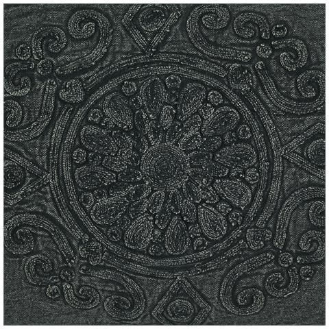 Set Di 2 Cuscini Veloor Cotone 30 X 50 Cm Grigio Scuro Trama Orientale - Foto 8