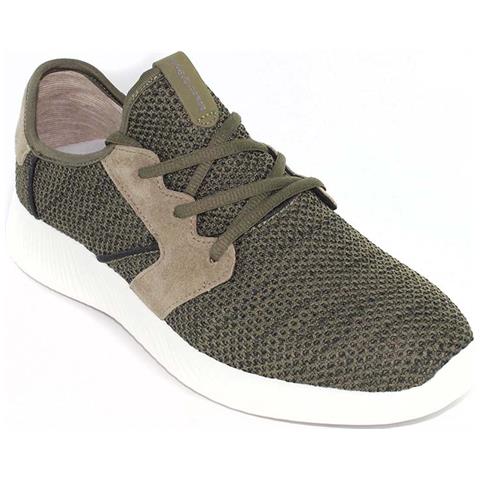 Mezze Scarpe Da Uomo In Pelle Scamosciata Color Oliva 42 - Foto 1