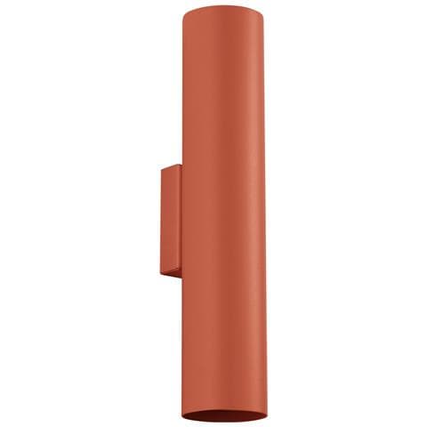 Lampada Da Parete Lagos 2 Rosso Ocra Sl. 1493 - Soppalco Lampada Da Parete Ocra Rossa 30x6x8 Cm - Foto 1