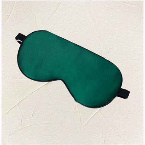 Maschera Per Dormire In Seta Per I Viaggi, Maschera Morbida Per Gli Occhi Per Dormire Green - Foto 4