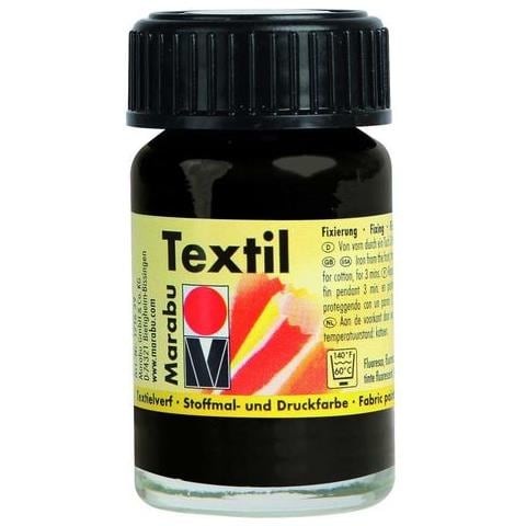 Colori Per Tessuti ""textil Plus"" 15ml - Colore Nero 073 - Foto 1
