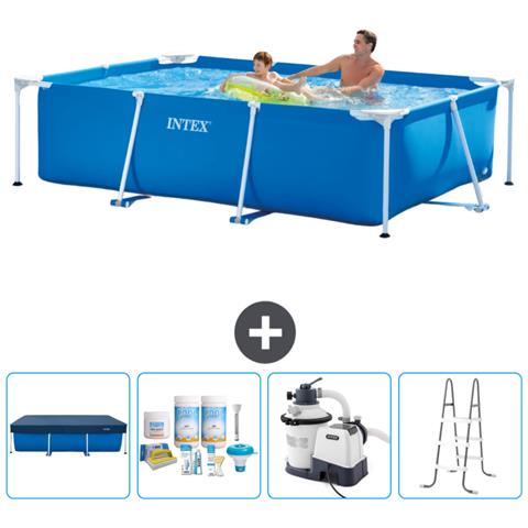 Piscina Fuori Terra - Rettangolo - 260x160x65 Cm - Blu - Include Accessori Coordinati Cb64 - Foto 1