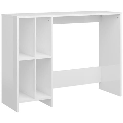Lusso Casadino -  Scrivania Portatile Bianco Lucido 102,5x35x75 Cm Multistrato - Foto 1