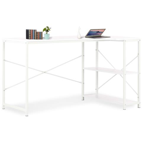 Lusso Casadino - Scrivania Per Computer Bianca 120x72x70 Cm - Foto 8