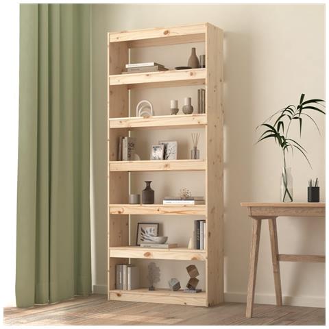 Lusso Casadino - Libreria/divisorio 80x30x199,5 Cm In Legno Massello Di Pino - Foto 8