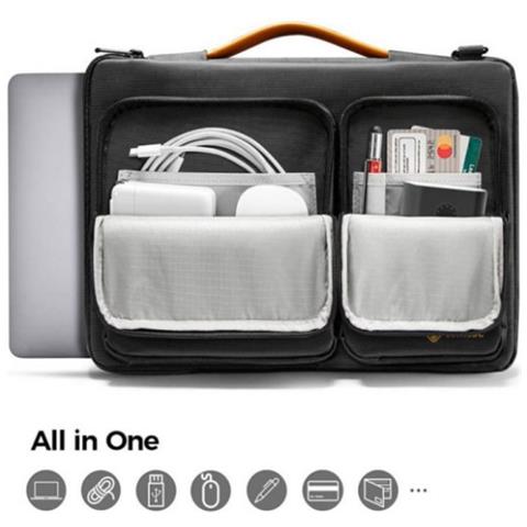 Custodia Per Laptop Da 15 Pollici, Borsa Per Laptop Impermeabile Per Notebook Black - Foto 2