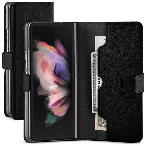 Custodia Per Galaxy Z Fold 4 Folio Magnetico Con Portabiglietti, Nero - Foto 2